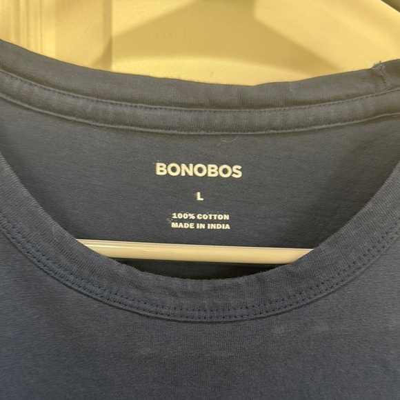 Bonobos Blue Short Sleeve Tee Essential Casual Wear / D33 - Picture 3 of 3